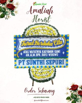 Papan Bunga Duka di Sumber Barito