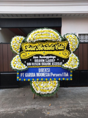 Papan Bunga Duka di Sumber Barito