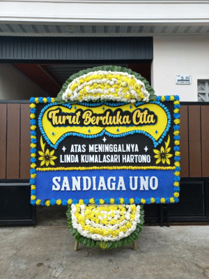 Papan Bunga Duka di Sumber Barito